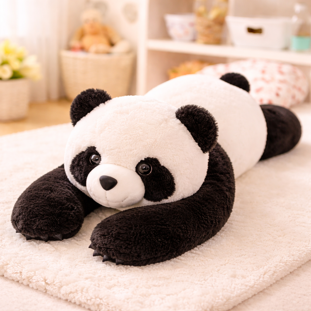 Animal Plush Toys (60cm)– Soft & Cuddly Long Arm Stuffed Animals for Kids (Dinosaur, Panda, Koala, Giraffe, Bear, Raccoon)