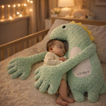 Baby Dinosaur Hug Pillow – Soft Plush Sleeping Support for Infants