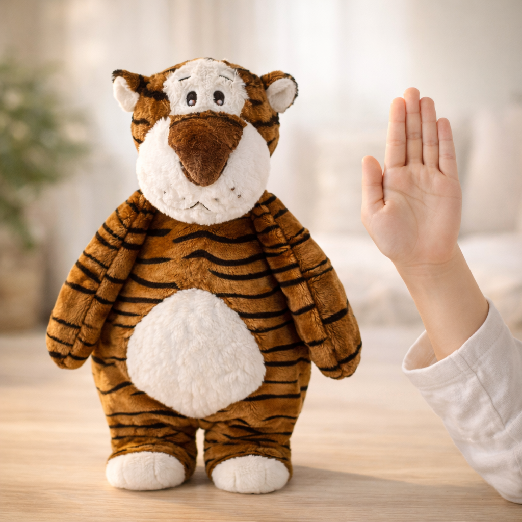Large 19-Inch Floppy Tiger Plush Toy – Soft Cuddly Stuffed Animal for Kids – Premium Gift Ready