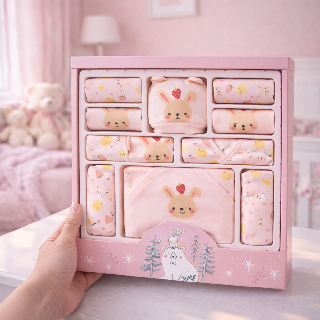 Newborn Gift Box with Baby Clothes & Outfit Set