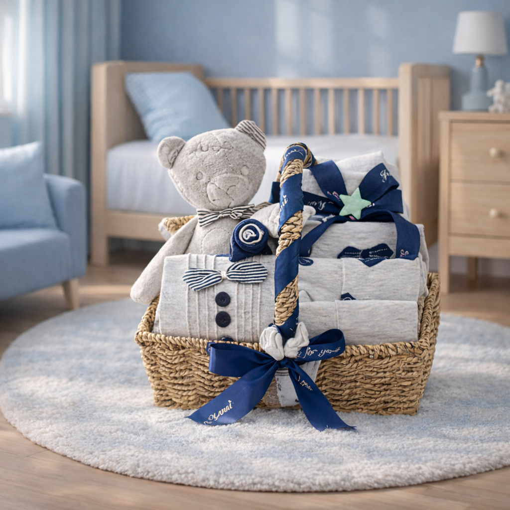 Newborn Baby Gift Box Clothing Set – Complete Cotton Outfit (0–9 Months)
