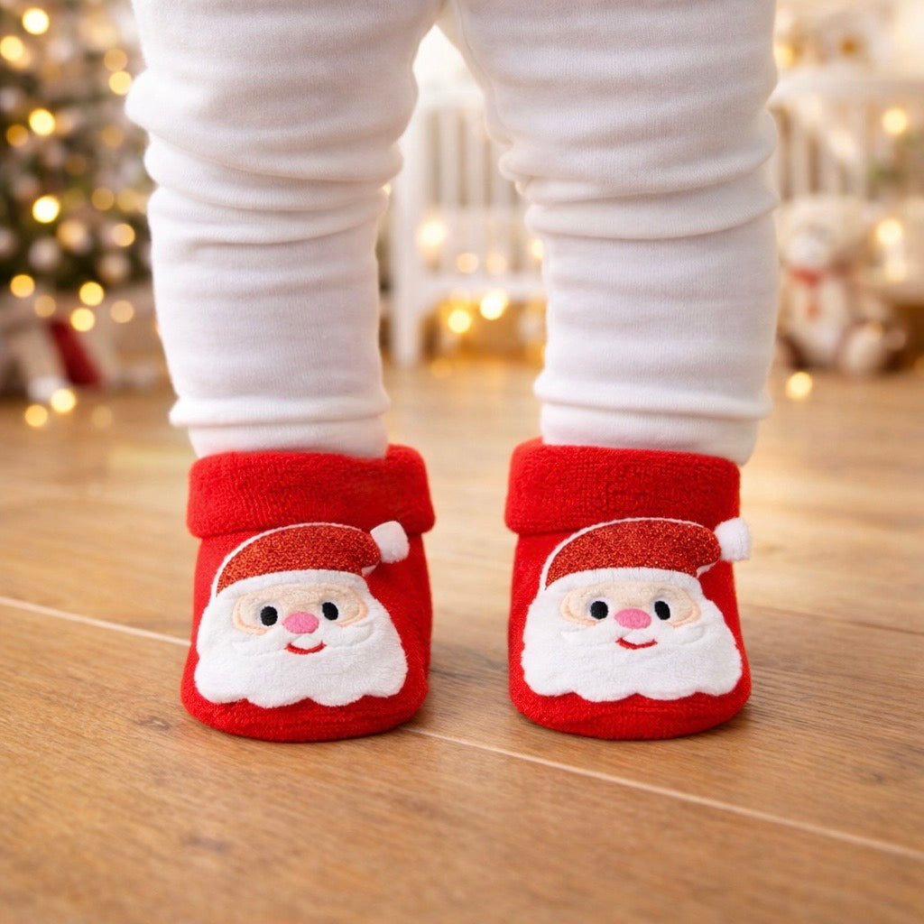 Festive Anti-Slip Baby Floor Socks – Winter Collection
